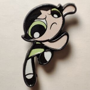 The Powerpuff Girls Flying Buttercup Enamel Pin Official Cartoon Lapel Badge